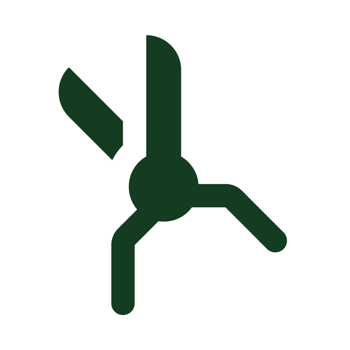 Icon eines Astes oder Baumschnittwerkzeugs.